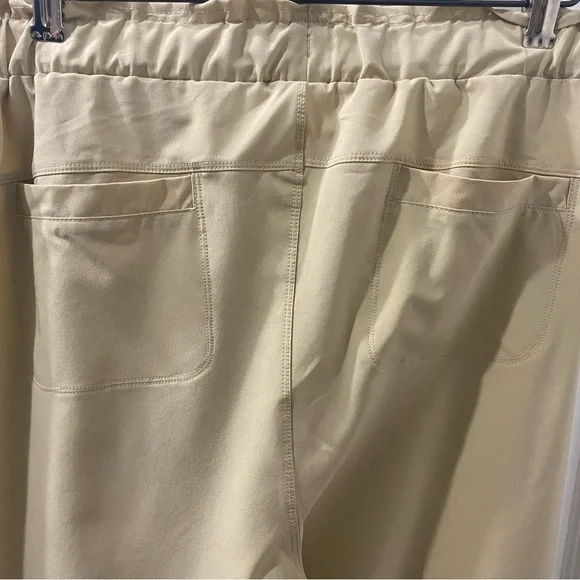 Aparna Athleisure Tie Waist Joggers - Tan - Size Small - Picture 5 of 5